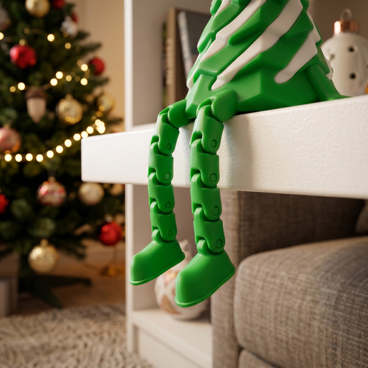 3D Printed Christmas Tree Fidget Toy Holiday Desk Decoration