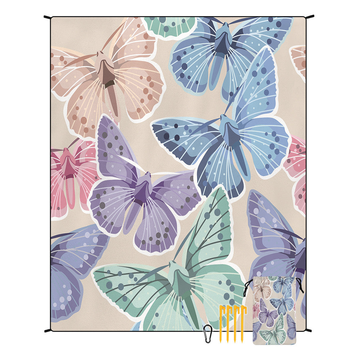 Boho Outdoor Beach Picnic Blanket Waterproof Windproof Mat