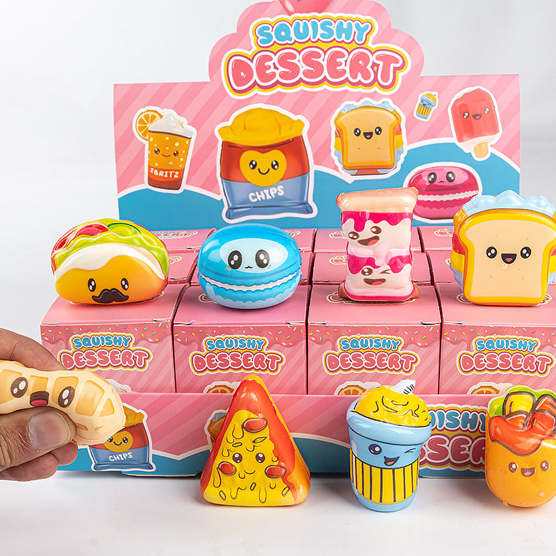 Fast Food Squishy Slow Rising Stress Relief Toy Set