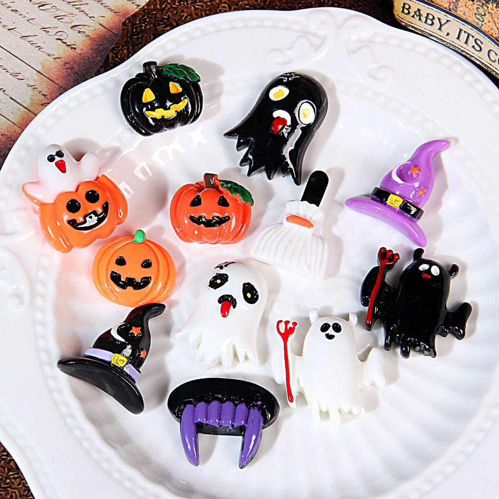 Halloween Resin Flatback Cabochon DIY Craft Embellishment Accessories