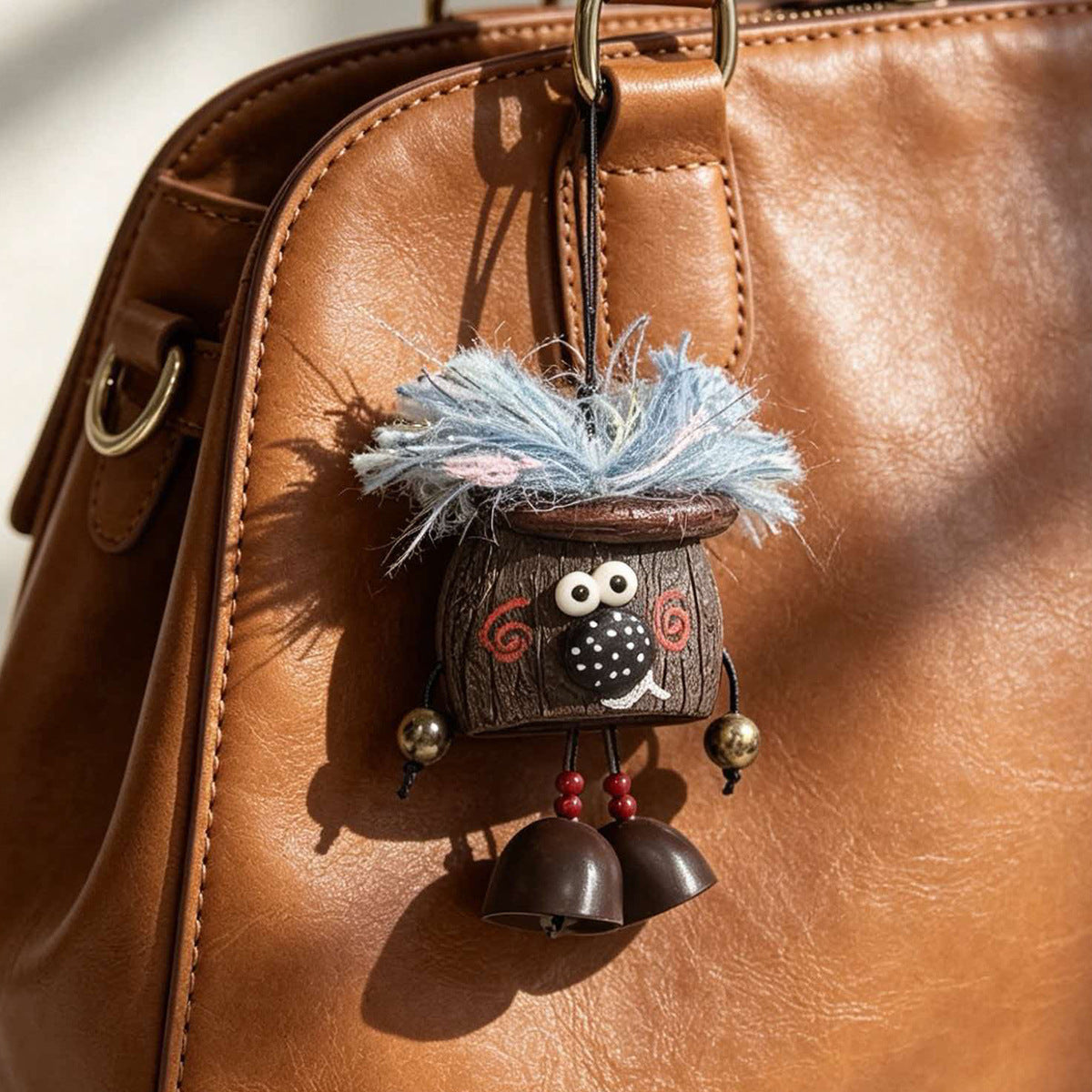Handmade Fruit Shell Character Bag Charm Keychain