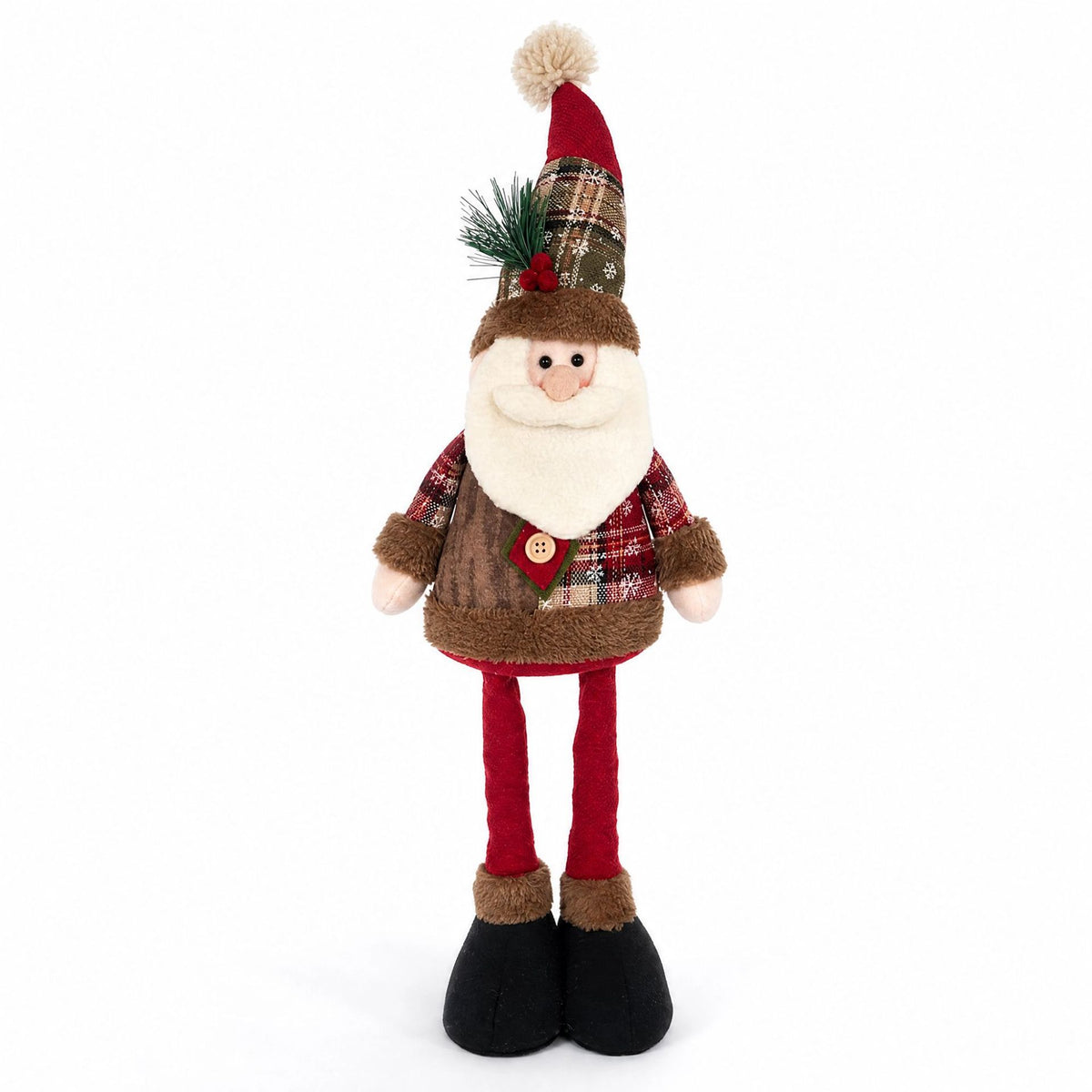 Christmas Extendable Leg Plush Doll Holiday Decoration