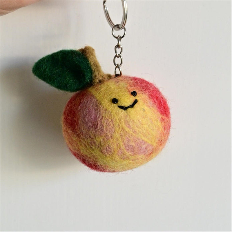 Handmade Felt Fruit Vegetable Keychain Bag Charm Ornament