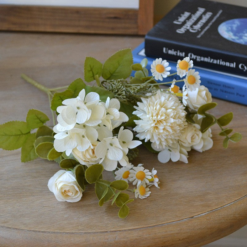 Valentine’s Day Faux Rose Hydrangea Bouquet Home Decor