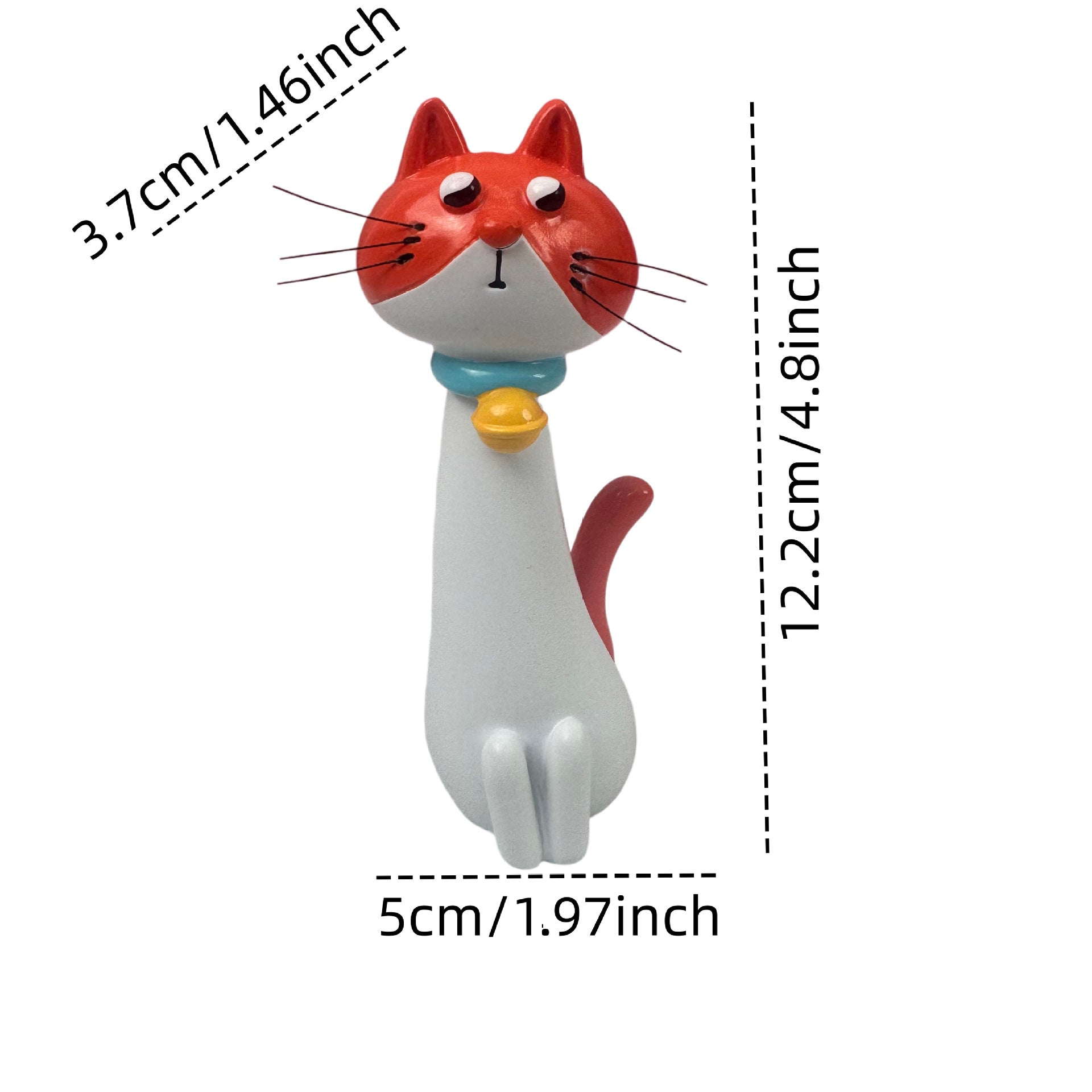 Resin Cat Flower Vase Whimsical Animal Planter Home Decor