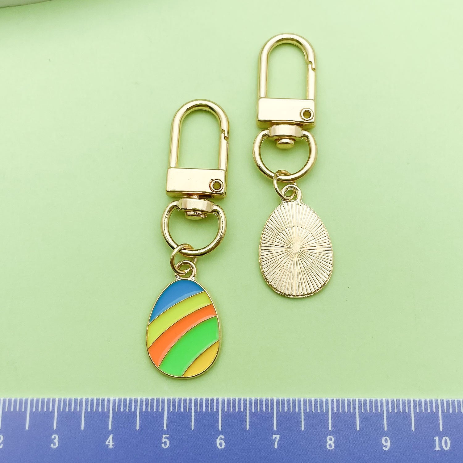 Easter Egg Alloy Keychain Bag Charm Cute Gift