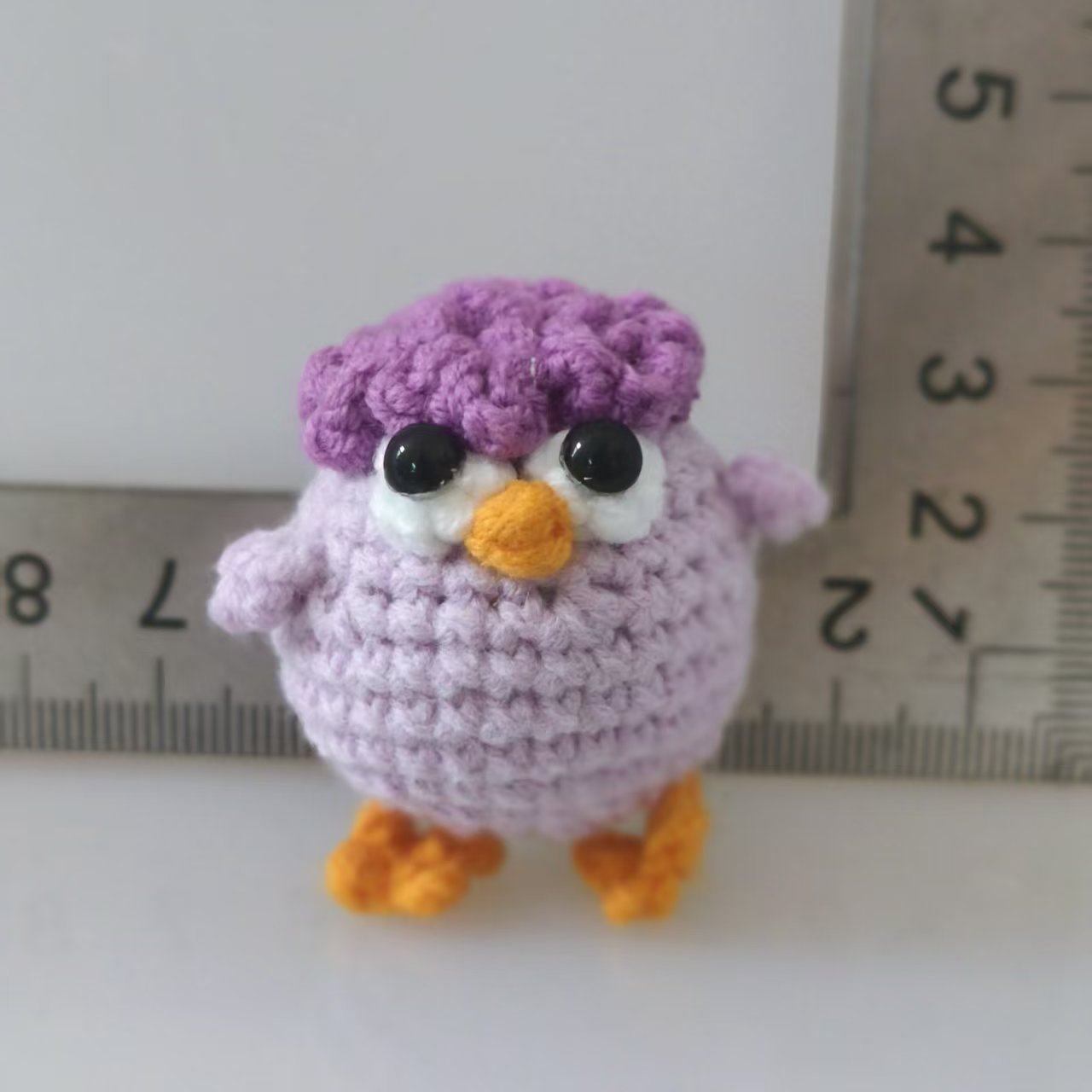 Handmade Crochet Chick Plush Cute Yarn Desk Figurine Home Decor