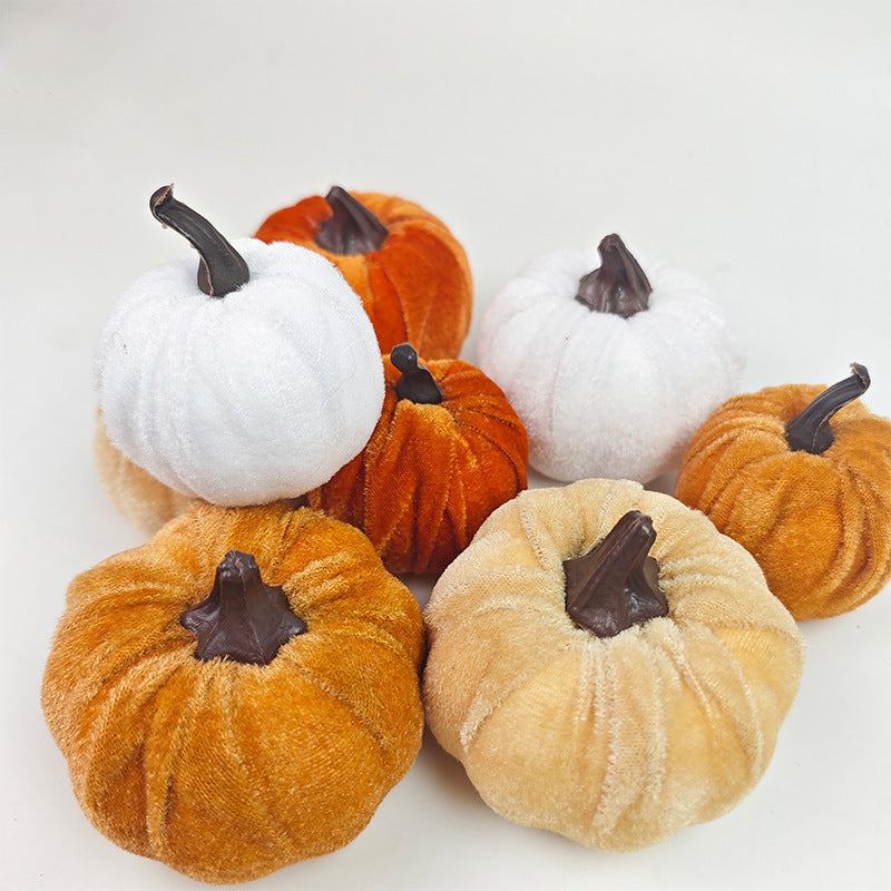 Mini Plush Pumpkin Fall Harvest Seasonal Decor