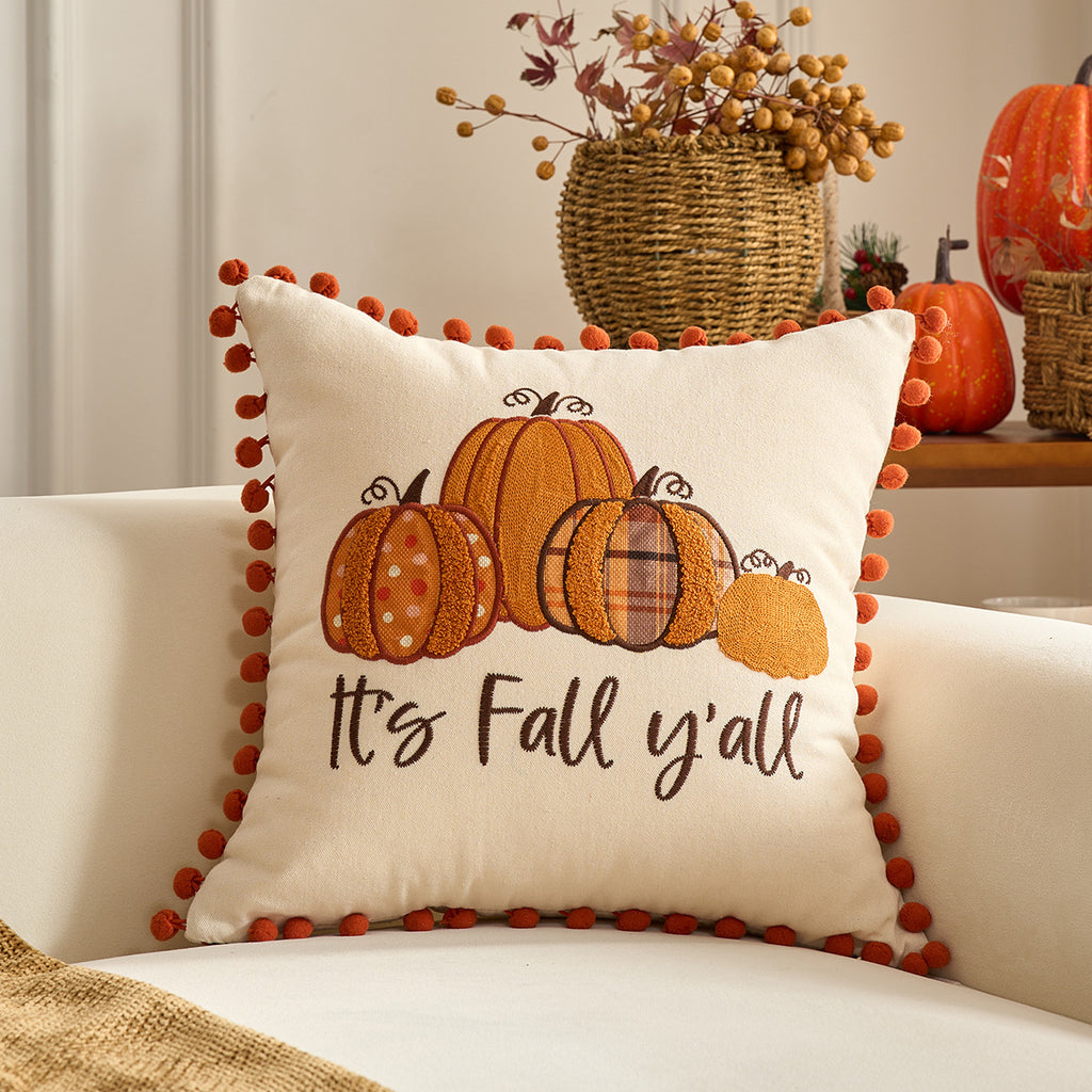 Fall Pumpkin Pillow Covers Halloween Thanksgiving Home Decor