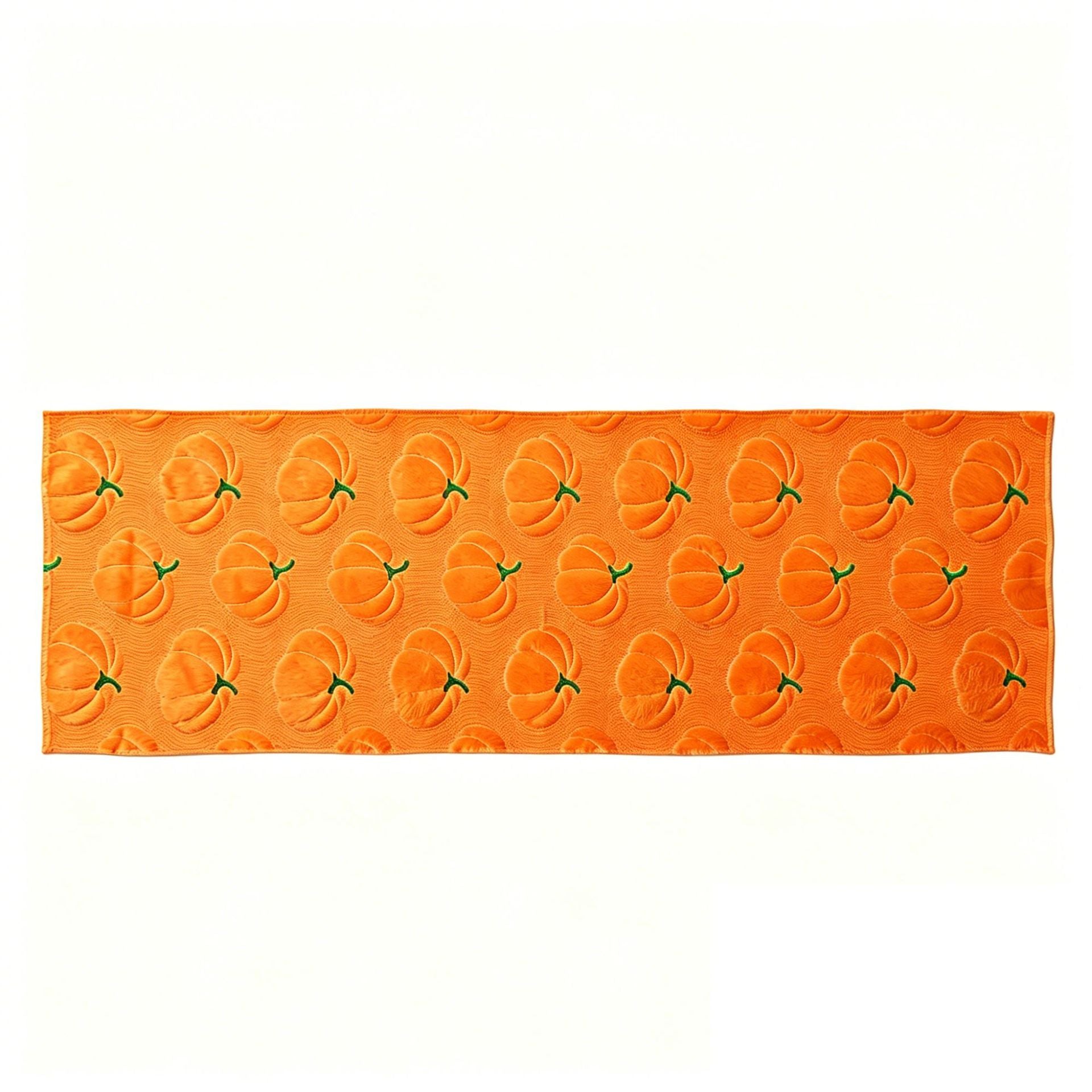 Pumpkin Embroidered Table Runner Fall Halloween Decor