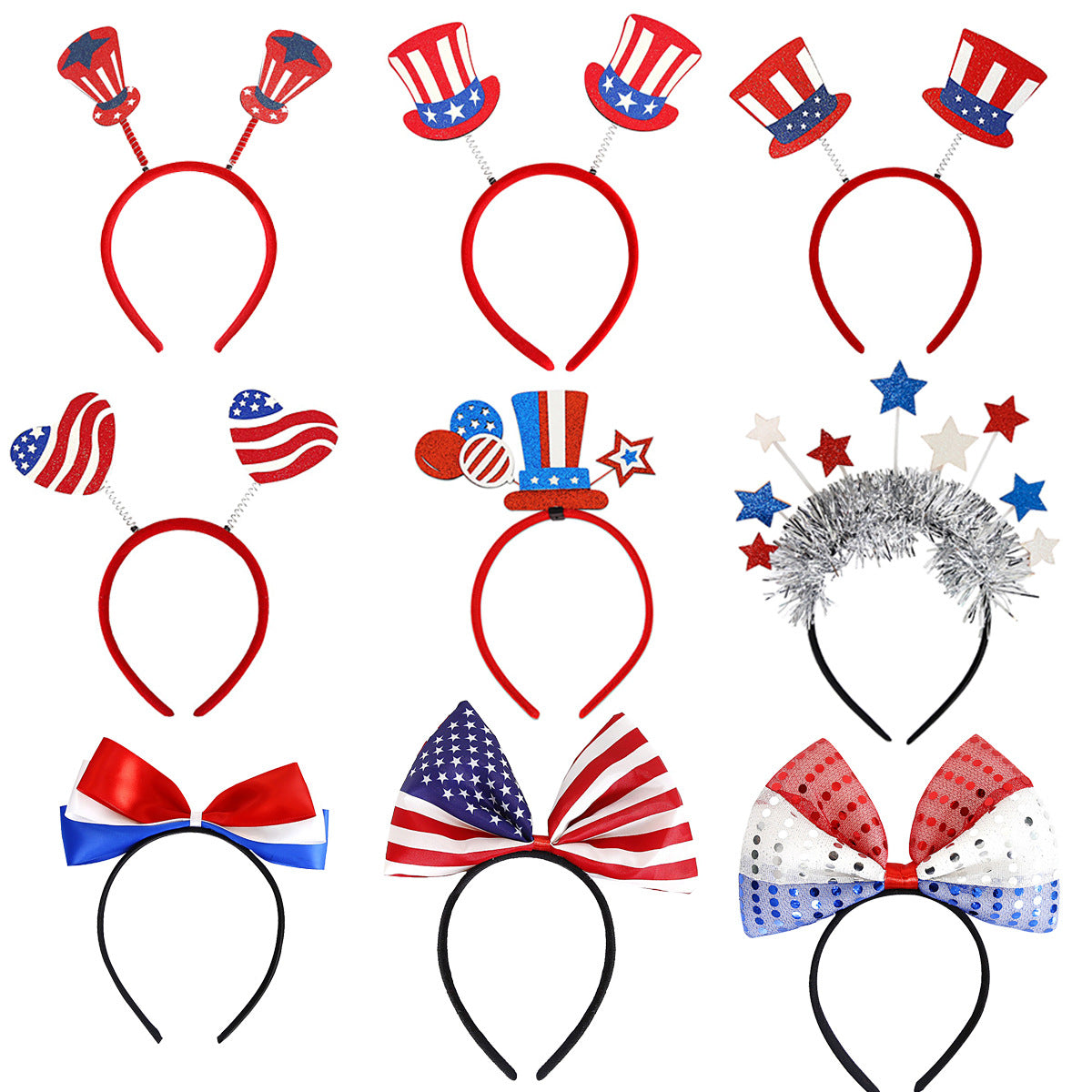 4th of July Patriotic Headband USA Flag Party Hairband