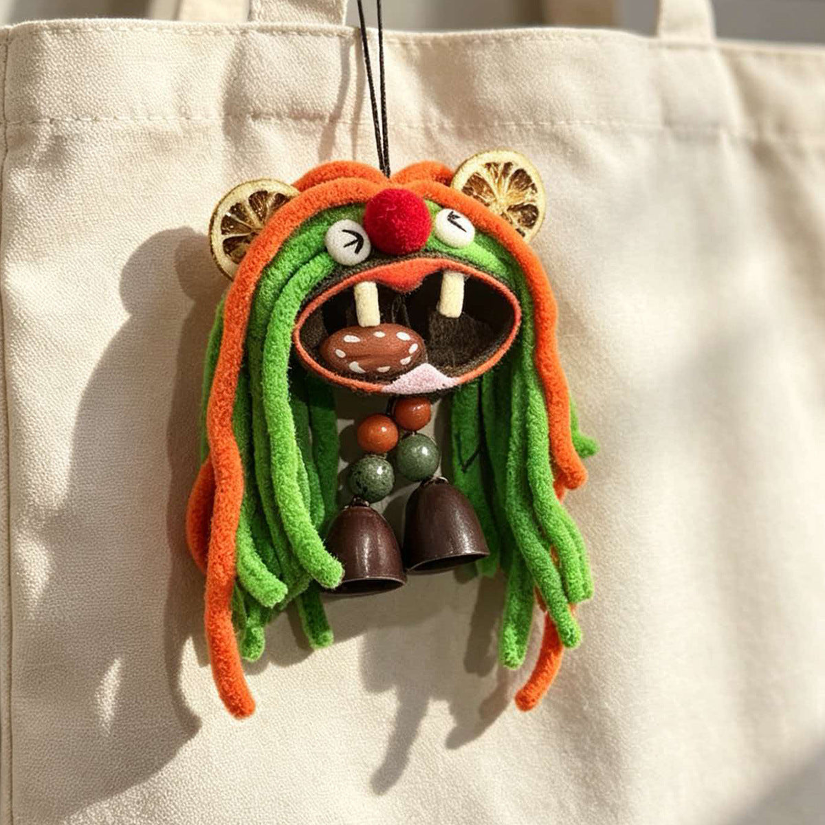 Handmade Tribal Character Bag Charm Keychain