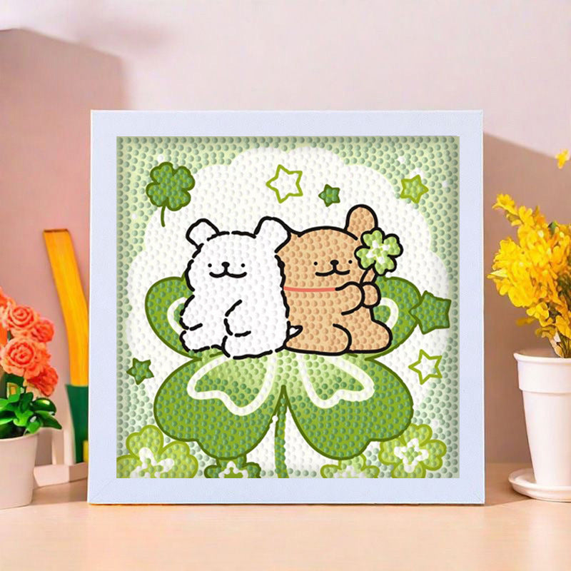 Cartoon Diamond Painting DIY Kit Framed Wall Art Craft
