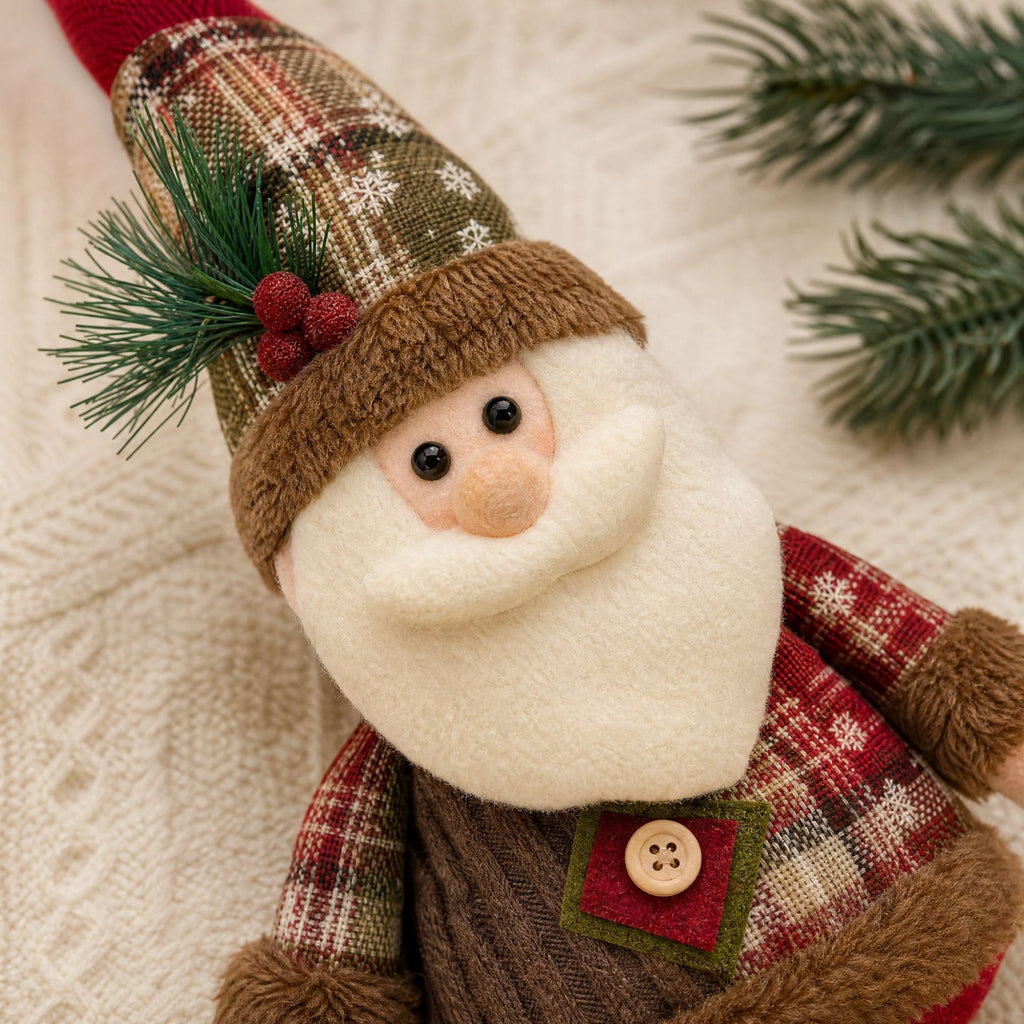 Christmas Extendable Leg Plush Doll Holiday Decoration
