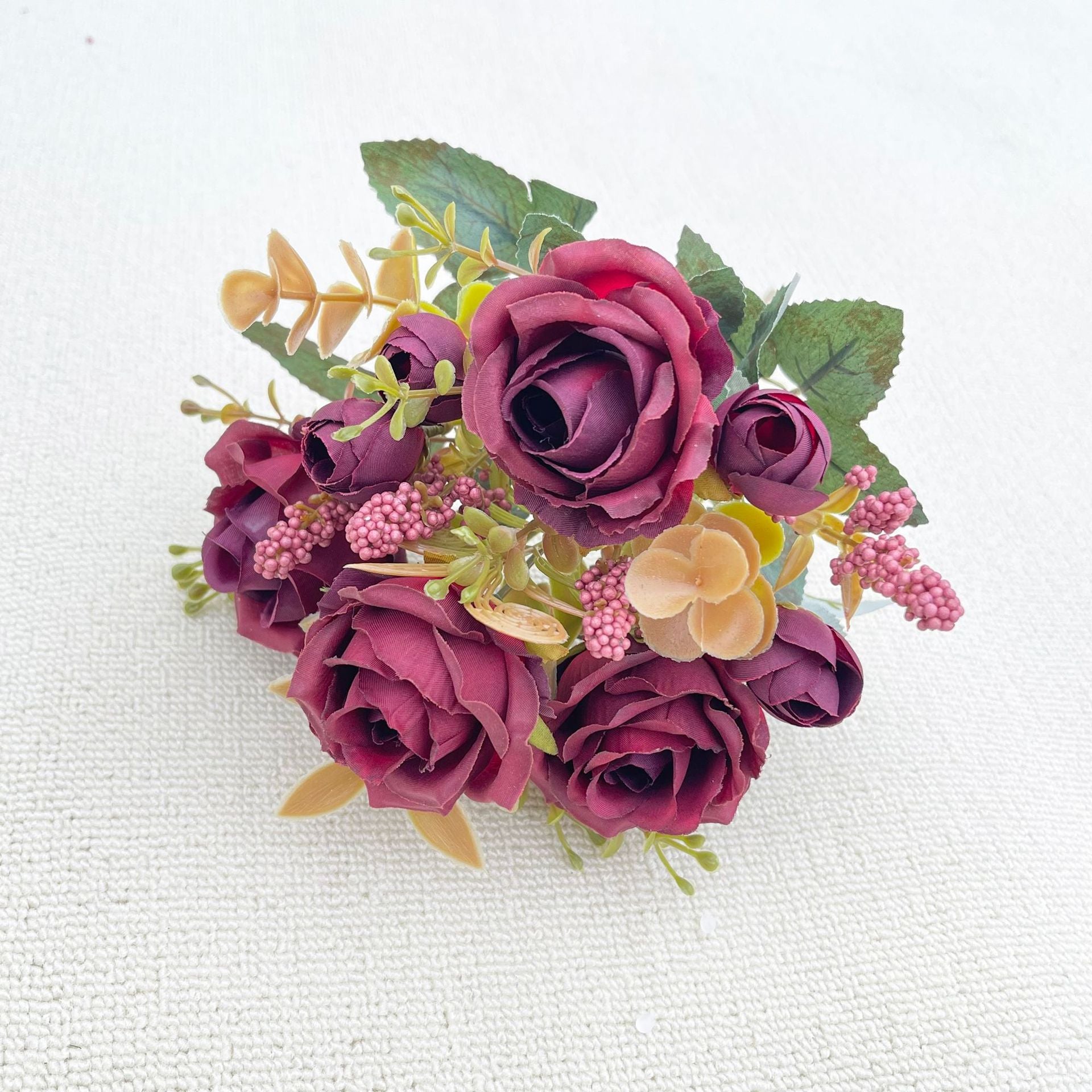 Valentine’s Day Silk Rose Bouquet for Home Wedding Decor