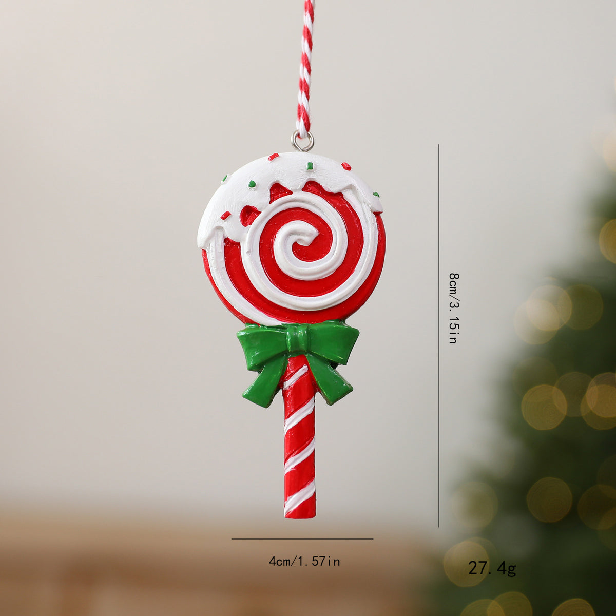 Christmas Resin Hanging Ornament Holiday Tree Decor Design