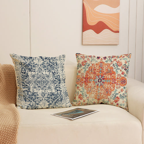 Boho Decorative Throw Pillow Covers Set Vintage Geometric Home Decor
