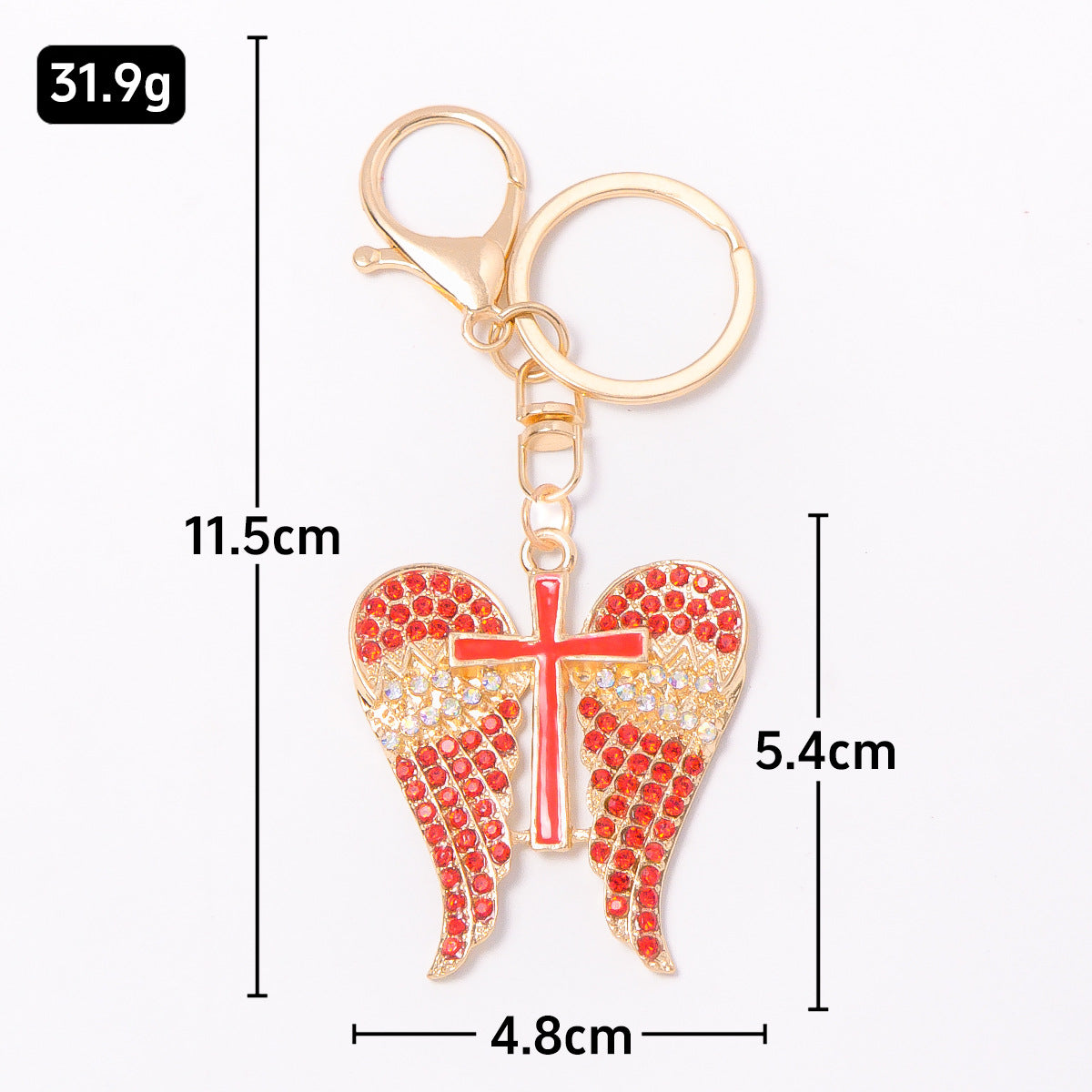 Rhinestone Butterfly Tassel Keychain Bag Charm Gift