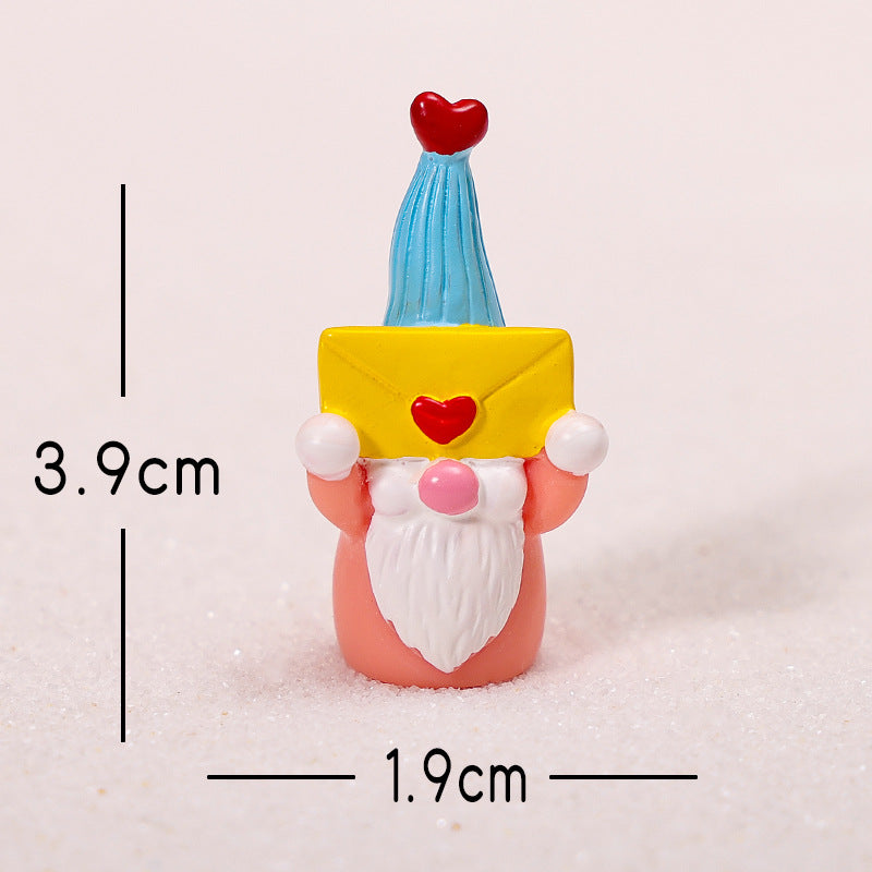 Christmas Gnome Resin Figurine Mini Holiday Decor Collectible