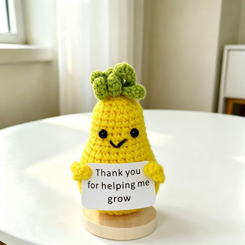 Handmade Crochet Fruit Vegetable Figurine Desk Ornament Home Decor