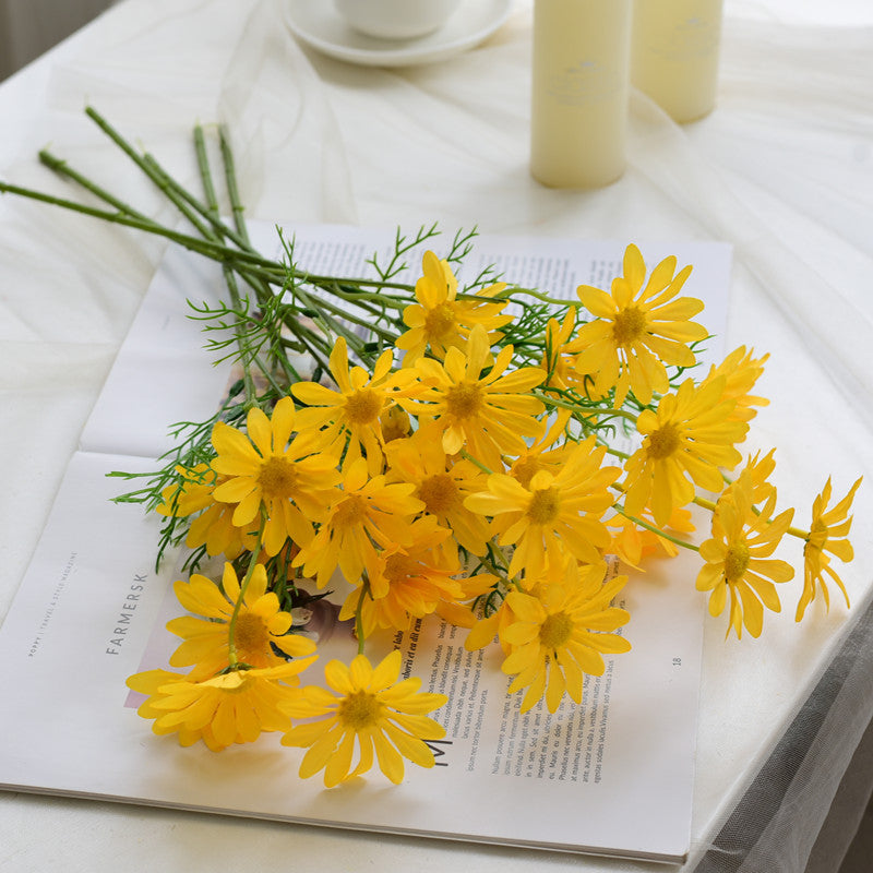 Faux Daisy Flower Stem Chamomile Floral Decor