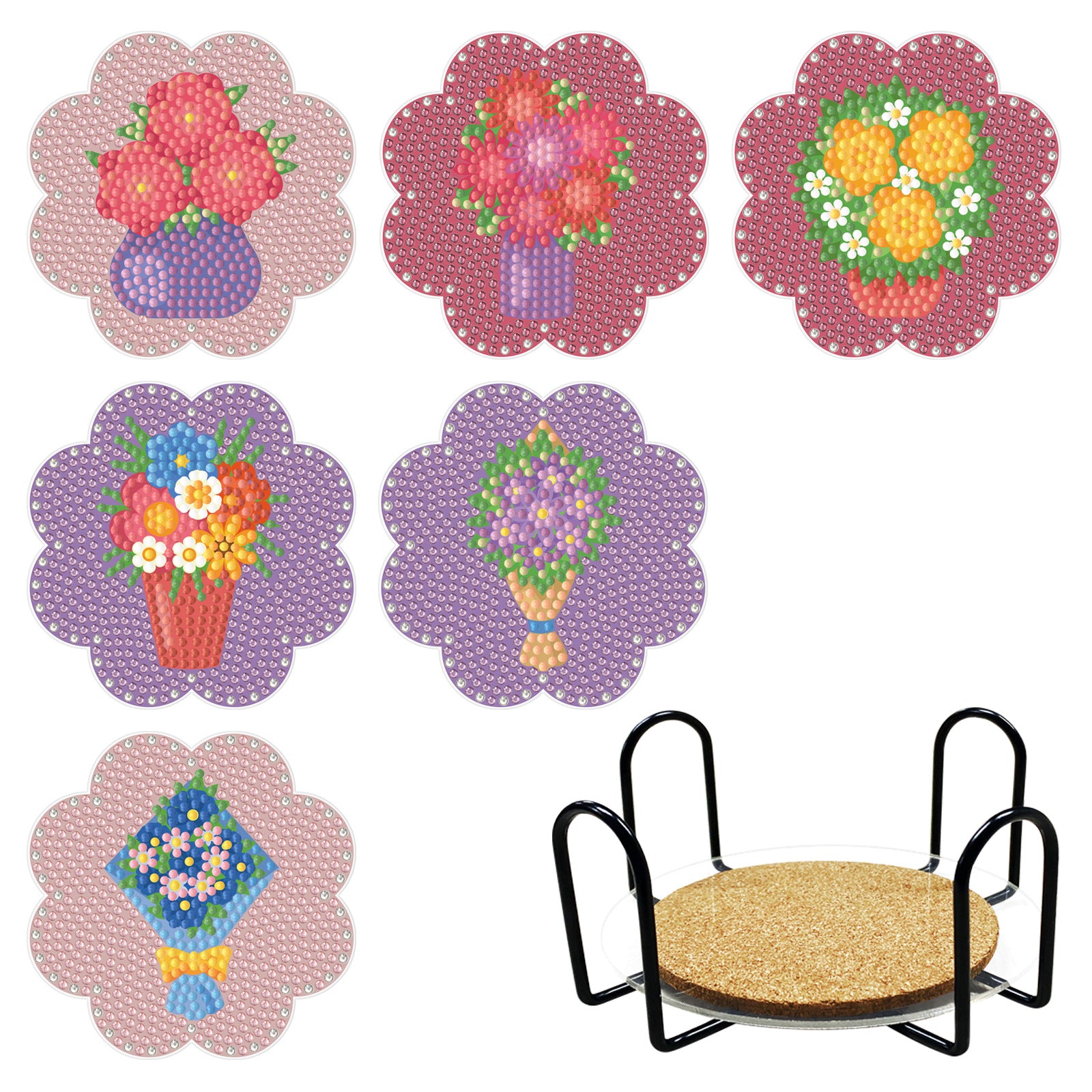DIY Diamond Painting Coaster Kit Creative Craft Set