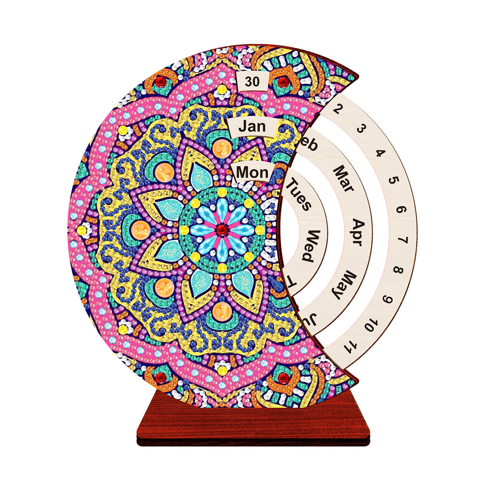 DIY Diamond Painting Desk Decor Kit Calendar Style Craft Set