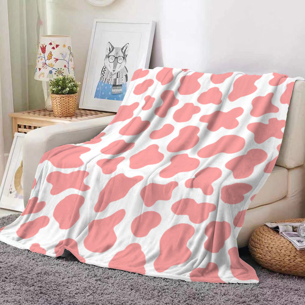Valentine Flannel Throw Blanket Cozy Heart Print