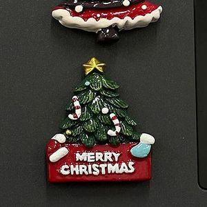 Resin Christmas Tree Fridge Magnet Holiday Decor