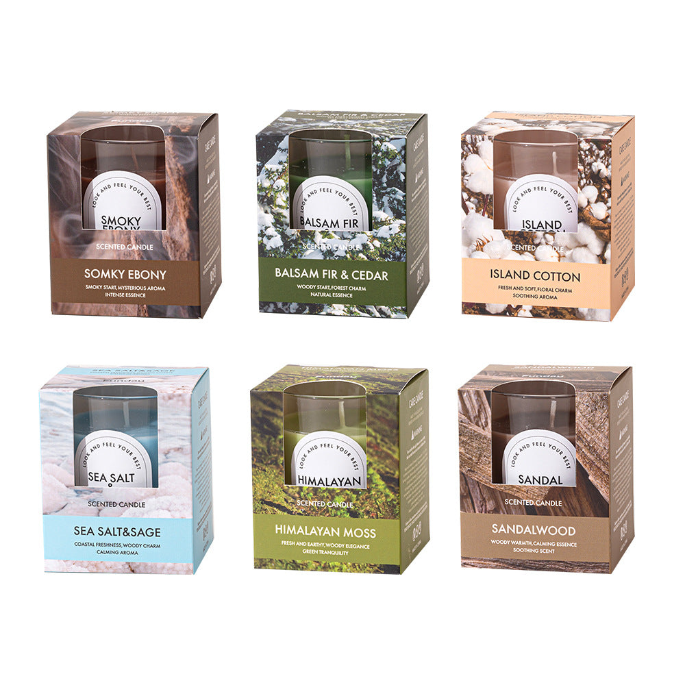 Soy Wax Scented Candle Glass Jar Home Decor Gift