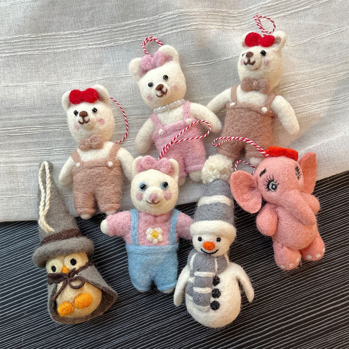Handmade Felt Animal Hanging Ornament Bag Charm