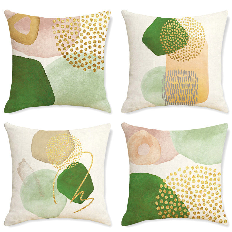 Modern Abstract Linen Throw Pillow Cover for House Decor