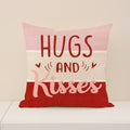 Red Valentine's Day Heart Pillow Covers Set for Sofa Decor