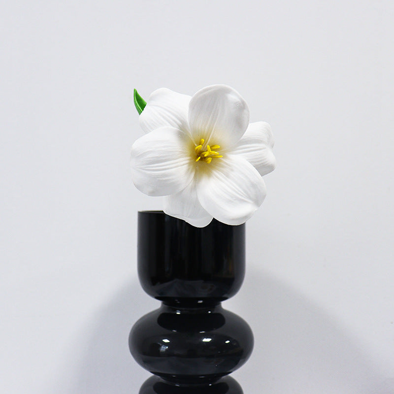 Artificial Magnolia Flower Bouquet Faux Floral Home Wedding Decor