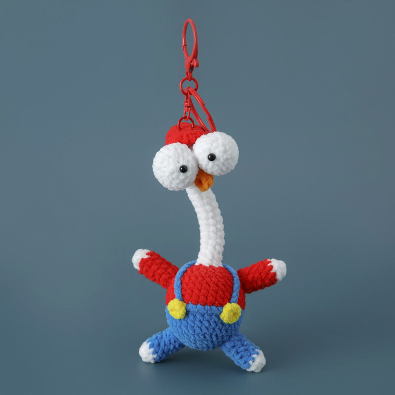 Crochet Chick Keychain Cute Handmade Bird Bag Charm