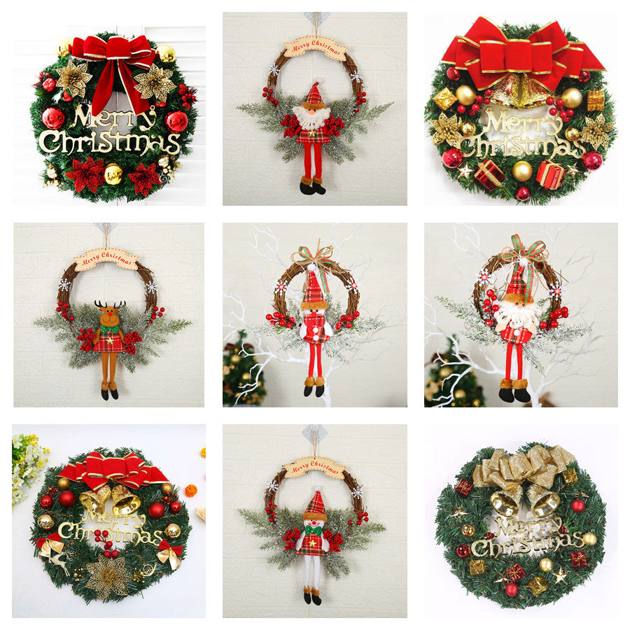 Handmade Christmas Wreath with Bow and Pine Accents