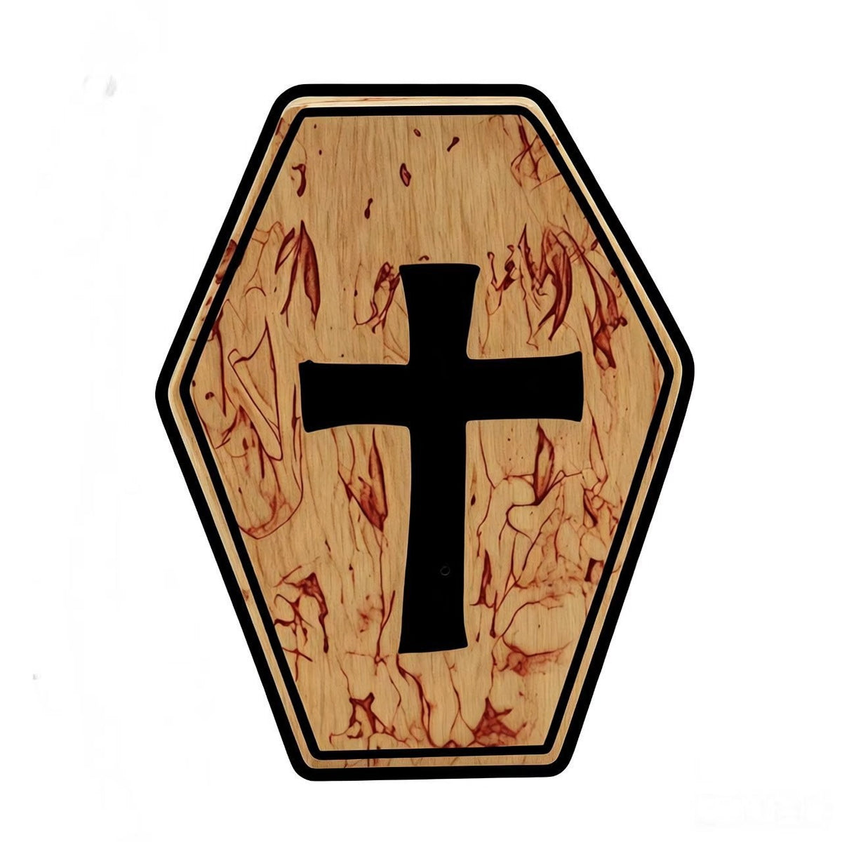 Spooky Halloween Wooden Sign Tabletop Figurine Seasonal Decor