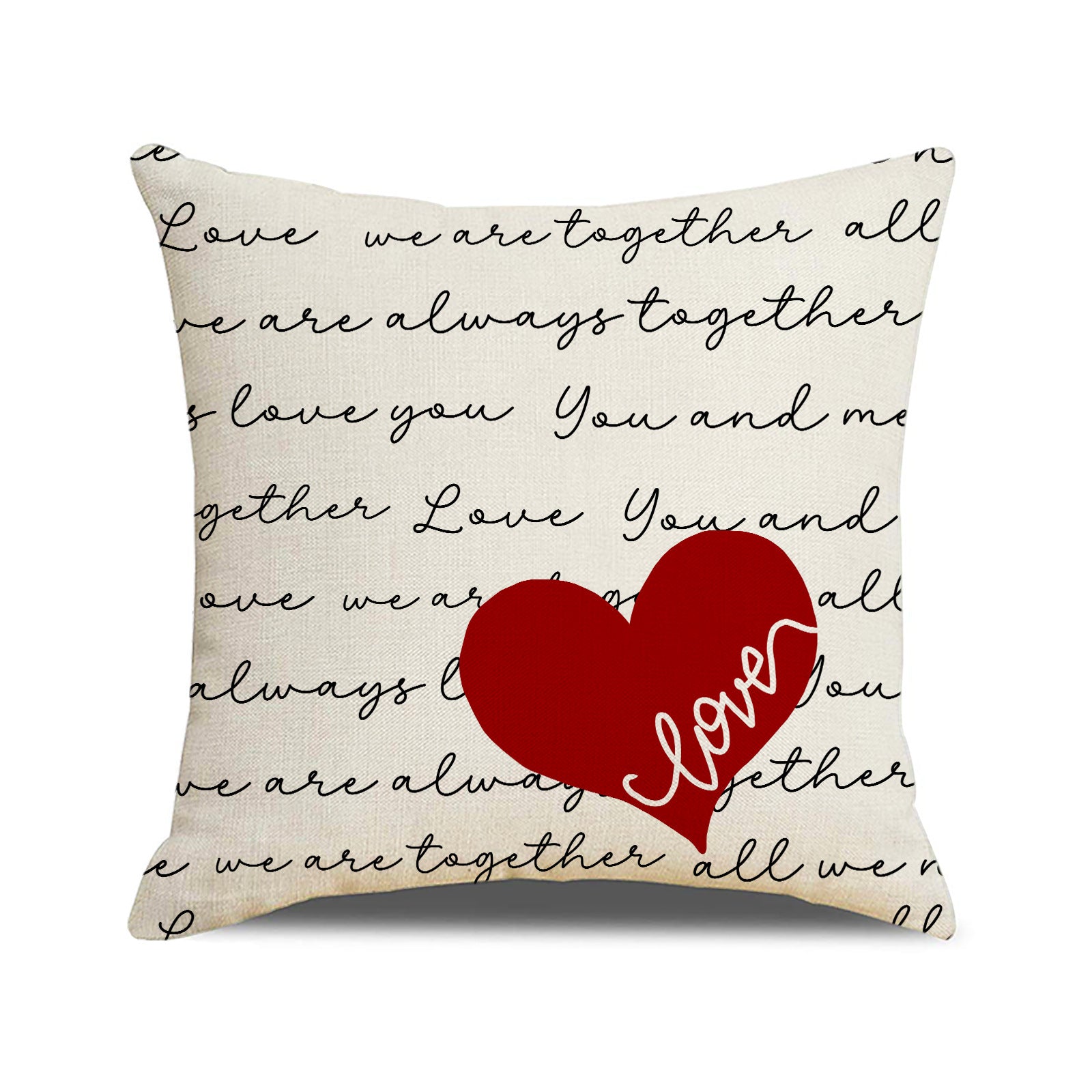 Valentine’s Day Heart Pillow Covers Rustic Love Home Decor