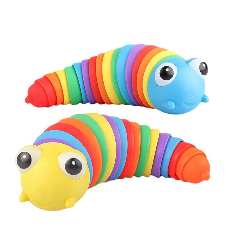 Rainbow Caterpillar Fidget Toy Stretch Sensory Toy