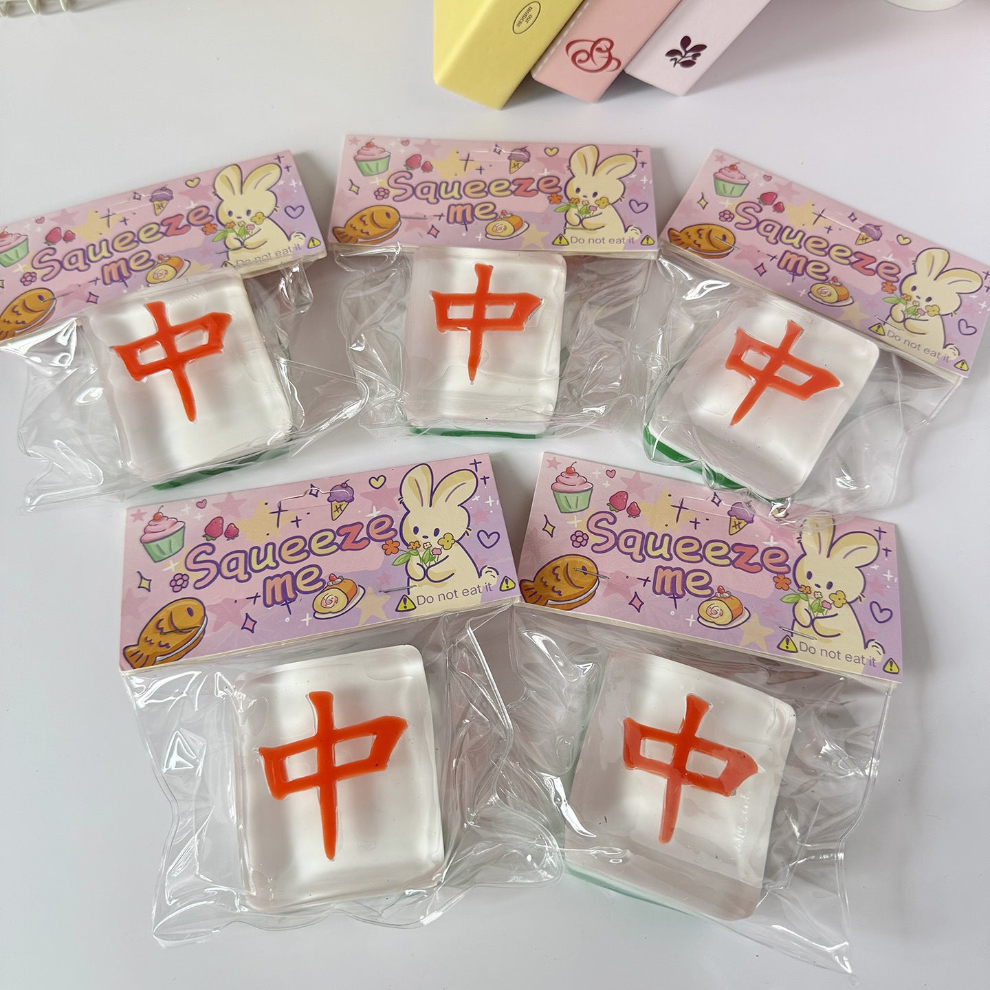 Mahjong Tile Squishy Slow Rising Stress Relief Toy