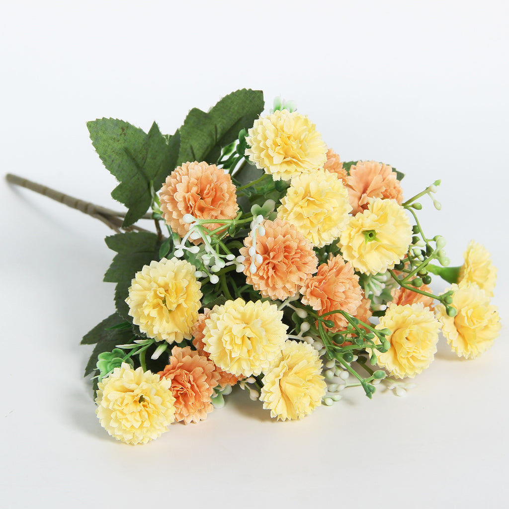 Silk Flower Bouquet Faux Floral Decorative Accent