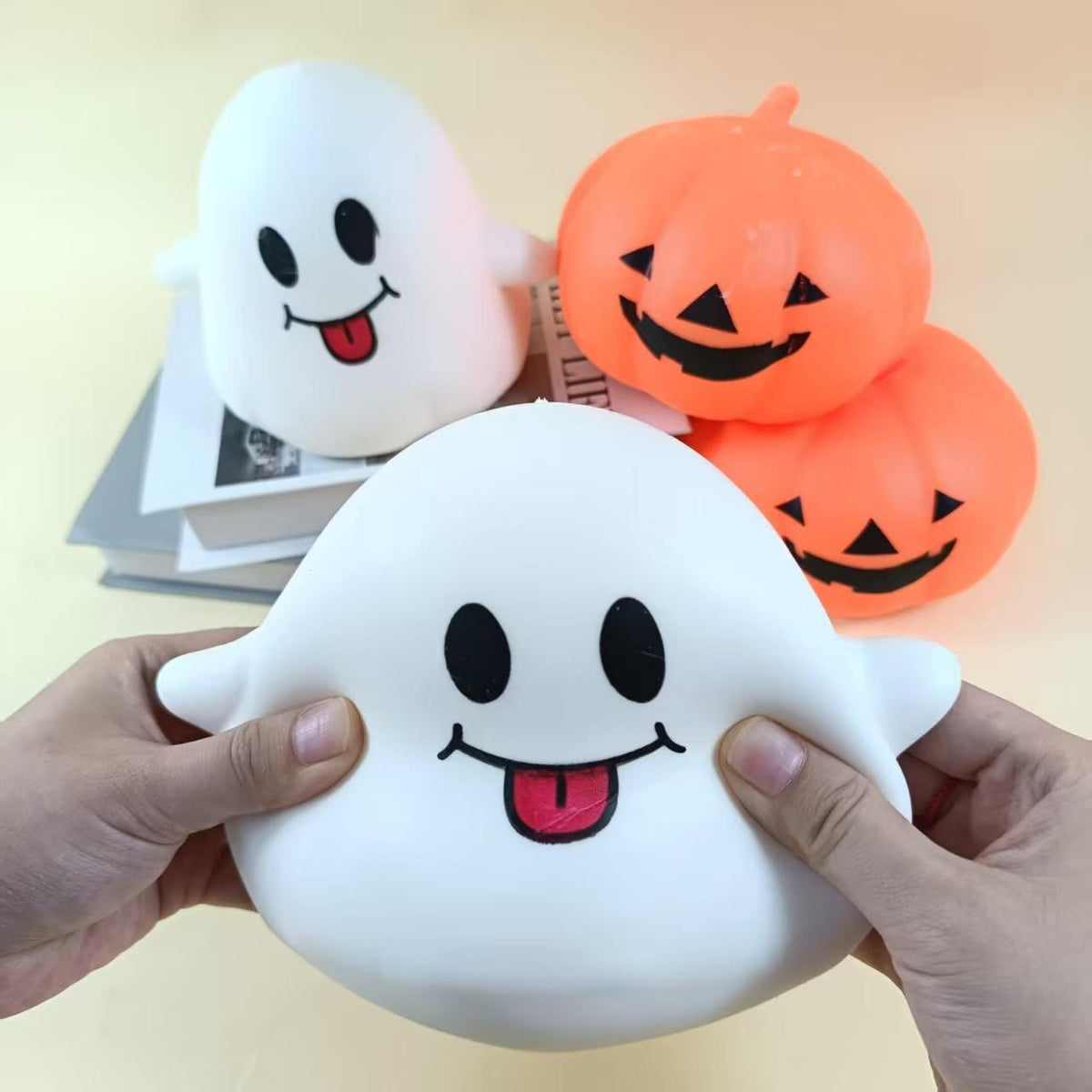 Halloween Ghost Pumpkin Squishy Toy Fidget Stress Relief Toy