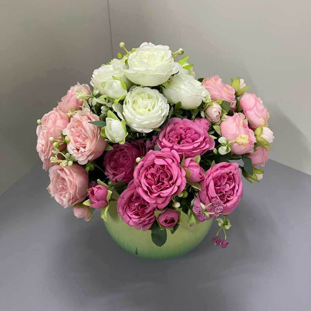 Valentine’s Day Faux Rose Bouquet for Home Wedding Decor