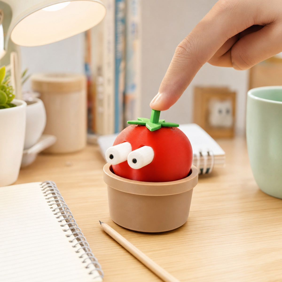 3D Printed Tomato Stress Relief Fidget Toy Desk Decoration