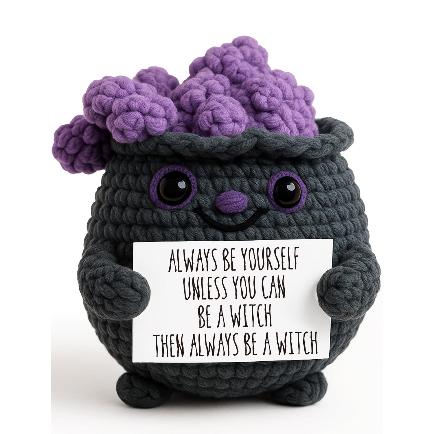 Handmade Crochet Magic Cauldron Plush Halloween Gift