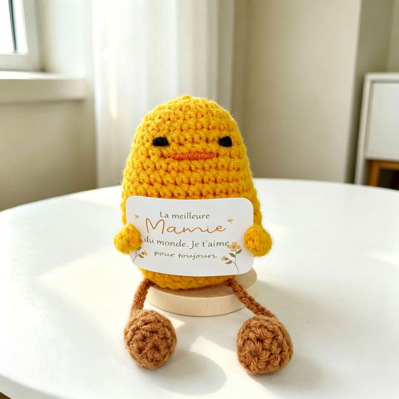 Handmade Crochet Potato Figurine Desk Ornament Home Decor