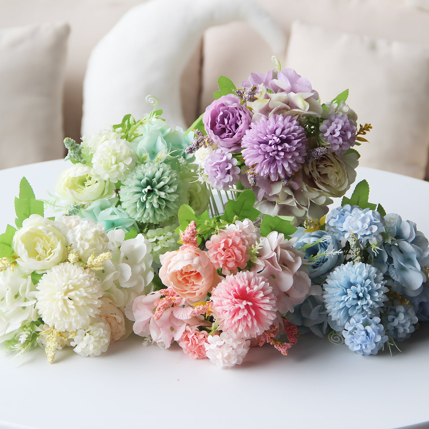 Valentine Florals Artificial Peony Bouquet Home Decoration