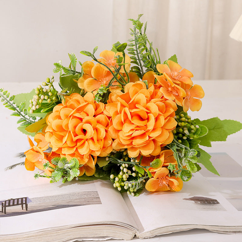 Valentine’s Day Hydrangea Mum Romantic Floral Arrangement