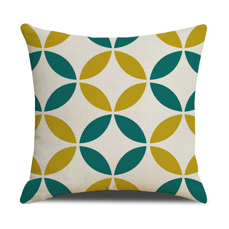 Nordic Geometric Linen Throw Pillow Cover for Home Decor