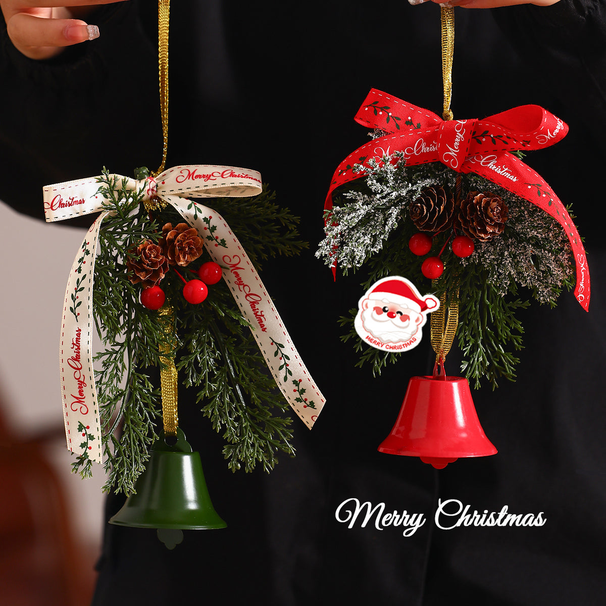 Christmas Hanging Bell Ornament Holiday Door Tree Decor